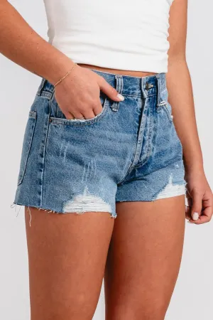 Z Supply classic high rise shorts vintage indigo