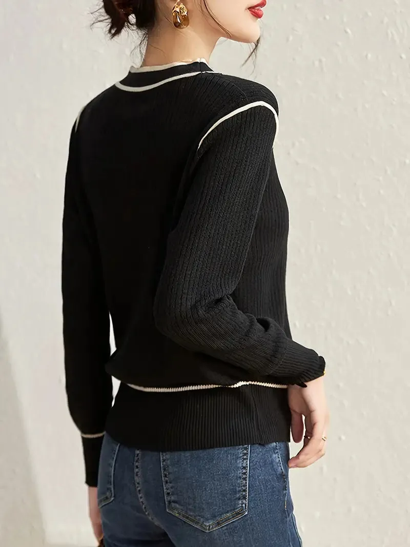 Zelia Vest | Casual V-hals Knopen Vest